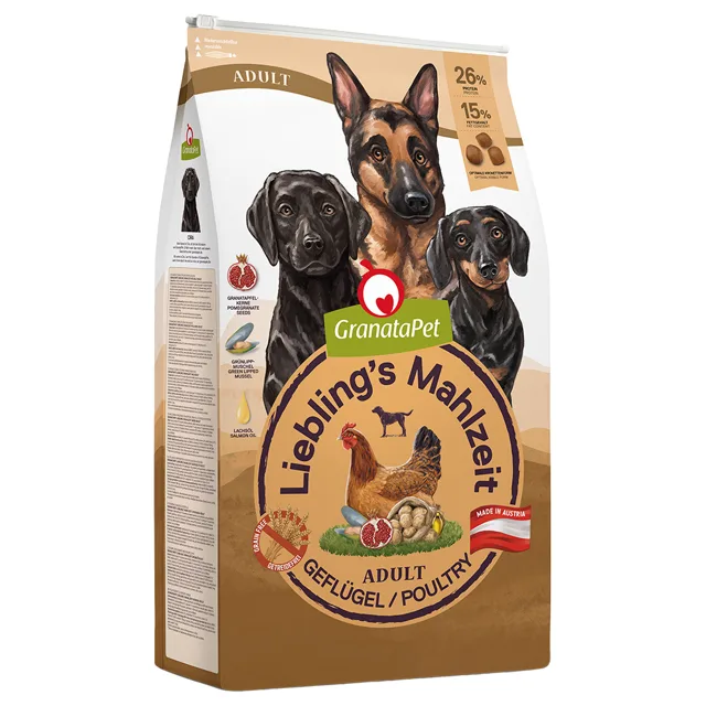 GranataPet Liebling's Mahlzeit Adult s drůbežím masem - Výhodné balení: 2 x 10 kg