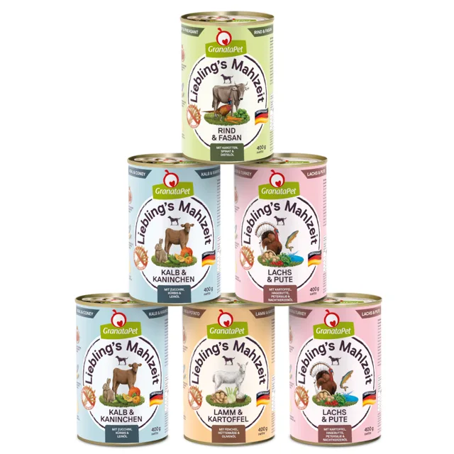 GranataPet míchané balení - 6 x 400 g