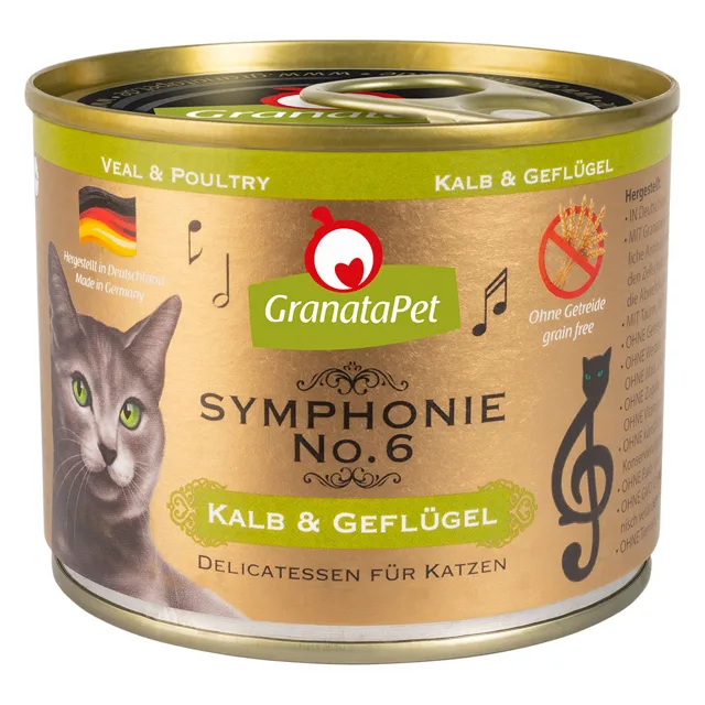 GranataPet Symphonie 12 x 200 g - Zvěřina a kuřecí