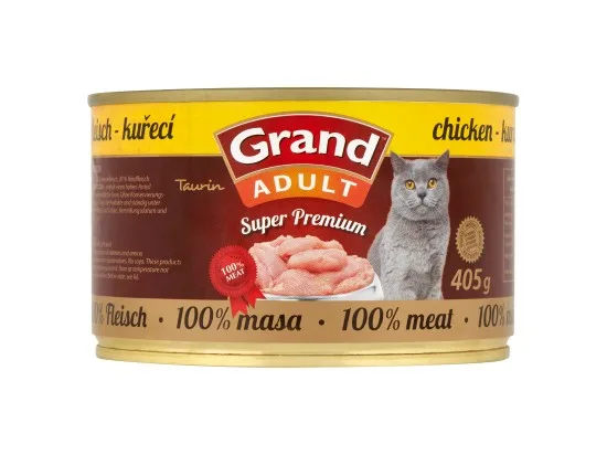 Grand Adult Super Premium kuřecí konzerva pro psy 405 g