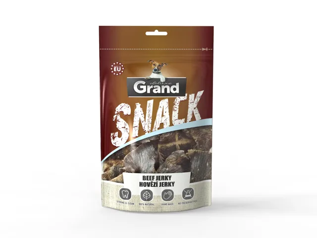 Grand deluxe snack hovězí jerky pro psa | 100g