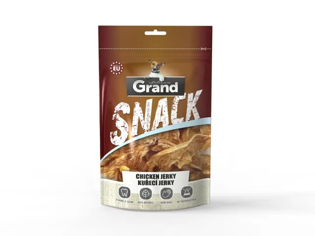 Grand deluxe snack kuřecí jerky pro psa | 100g exp. 13.1.2023