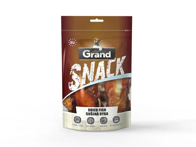 Grand deluxe snack sušené rybí maso pro psa | 100g