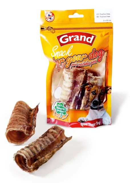 Grand sušená hovězí trachea pro psa | 2 x 10 cm