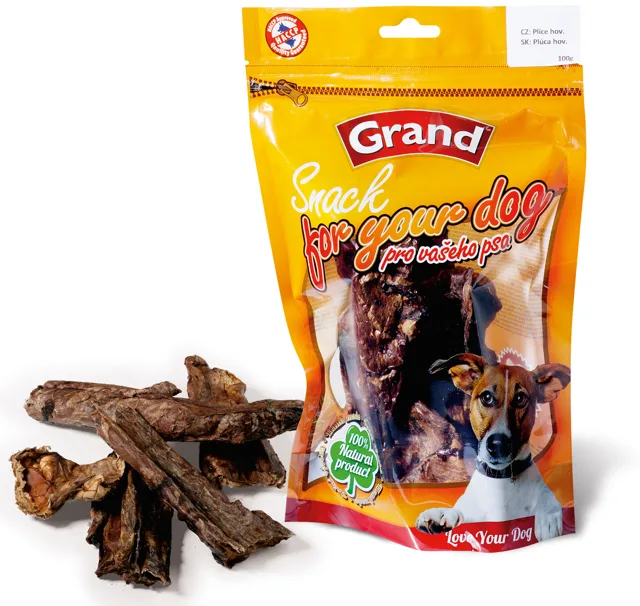 Grand sušené plíce pro psa | 100g