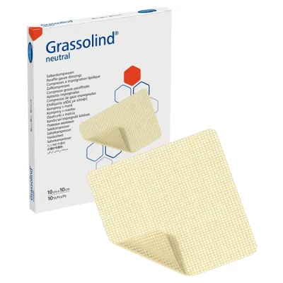 Grassolind Kompres sterilní 10 x 10cm 10 ks