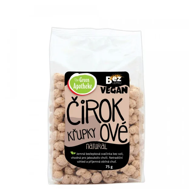 GREEN APOTHEKE Křupky čirokové bezlepkové 75 g