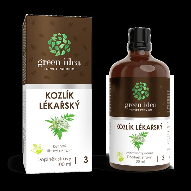 GREEN IDEA Kozlík lékařský bylinný extrakt 100 ml