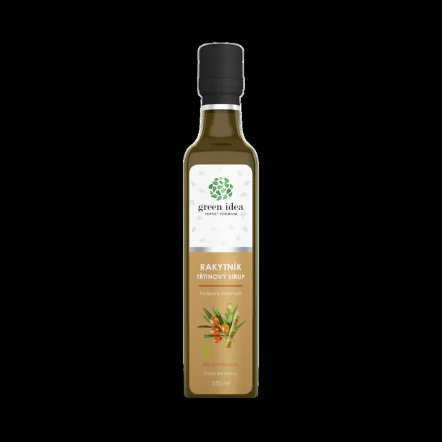 GREEN IDEA Sirup rakytníkový třtinový 250 ml