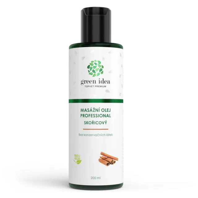 GREEN IDEA Skořicový masážní olej 200 ml
