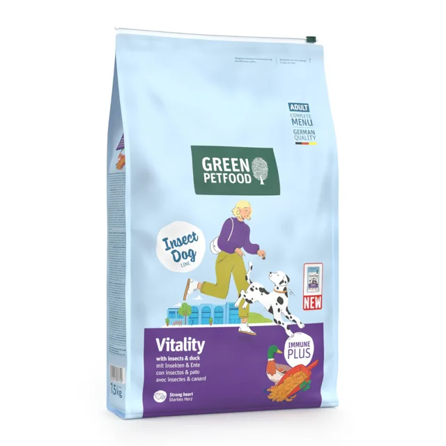 Green Petfood Dog Vitality s hmyzem - 7,5 kg