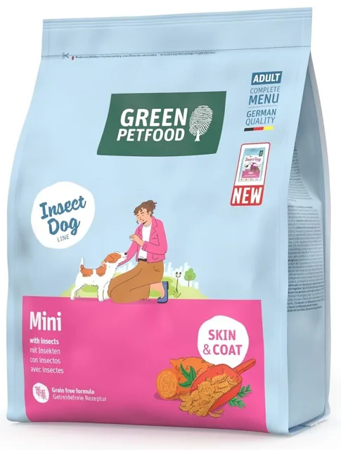 GREEN PETFOOD InsectDog Mini Skin and Coat 900g