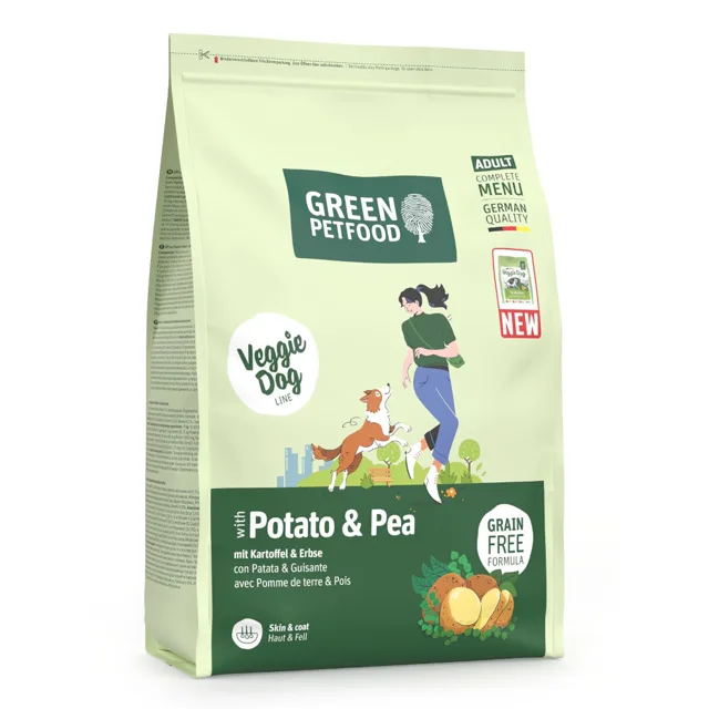 Green Petfood VeggieDog Grainfree brambory a hrášek - 900 g