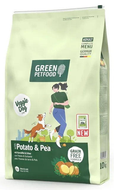 GREEN PETFOOD VeggieDog s bramborami a hráškem 10kg