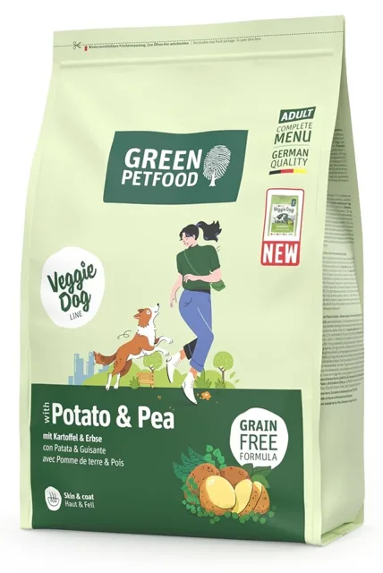 GREEN PETFOOD VeggieDog s bramborami a hráškem 3kg