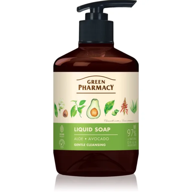 Green Pharmacy Aloe & Avocado tekuté mýdlo na ruce 460 ml