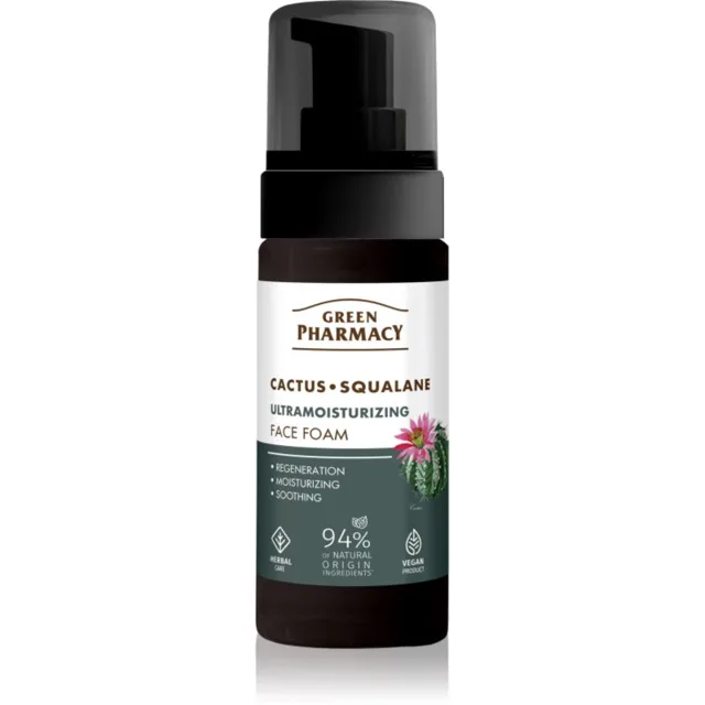 Green Pharmacy Cactus & Squalane Face Foam hydratační pěna 150 ml