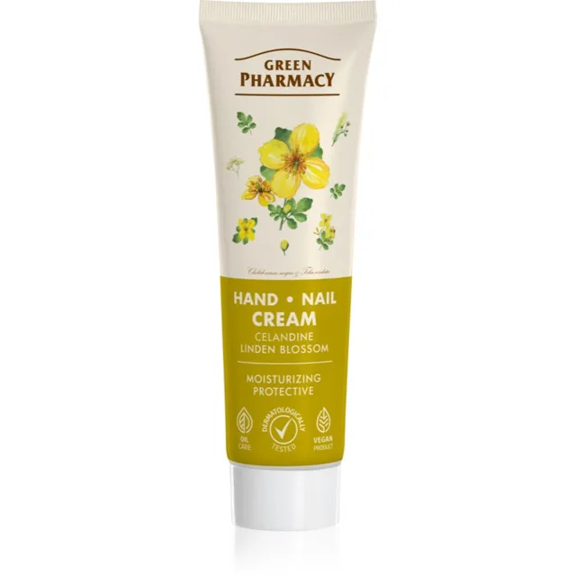 Green Pharmacy Celandine & Linden krém na ruce a nehty 100 ml