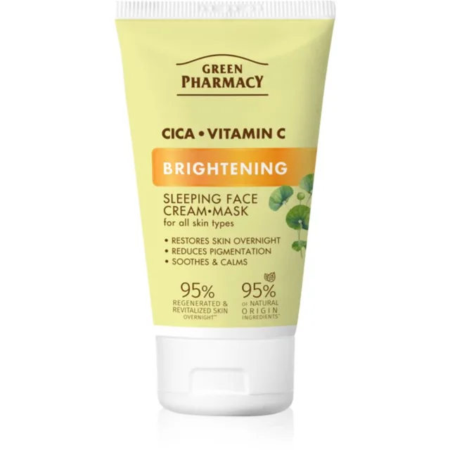 Green Pharmacy Cica + Vitamin C rozjasňující maska na obličej 50 ml