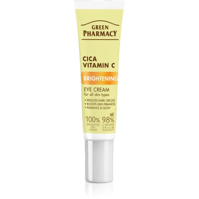 Green Pharmacy Cica + Vitamin C rozjasňující oční krém 15 ml