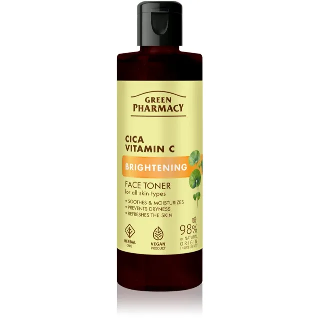 Green Pharmacy Cica + Vitamin C rozjasňující tonikum 200 ml