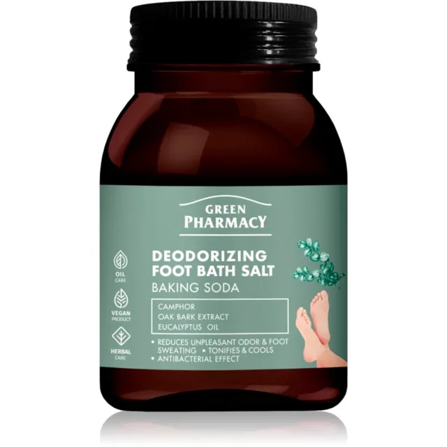 Green Pharmacy Foot Care Deodorizing Foot Bath Salt koupelová sůl na nohy 400 g