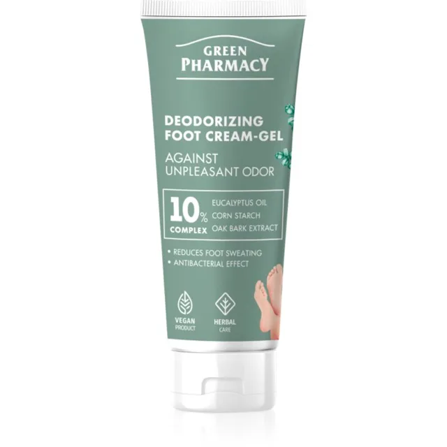 Green Pharmacy Foot Care Deodorizing Foot Cream-Gel Against Unpleasant Odor gelový krém na nohy 75 ml