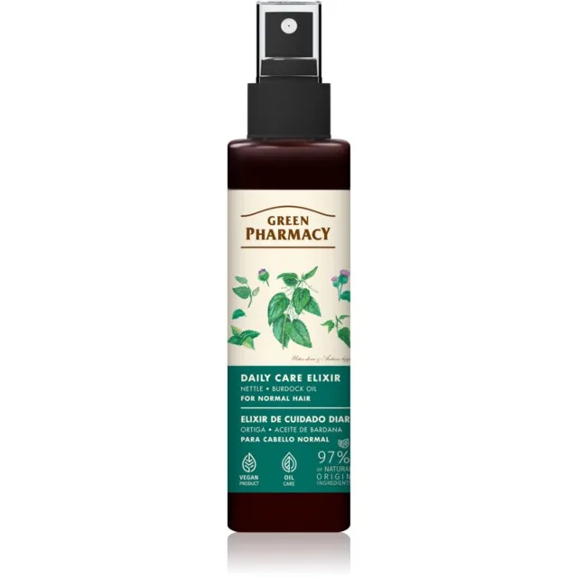 Green Pharmacy Nettle & Burdock oil Elixir sérum pro normální vlasy 150 ml