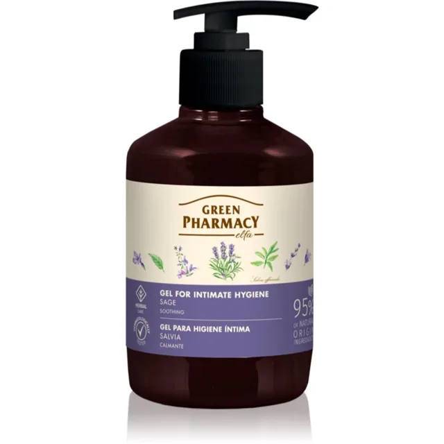 Green Pharmacy Sage & Thyme Gel for Intimate Hygiene zklidňující gel na intimní hygienu 370 ml