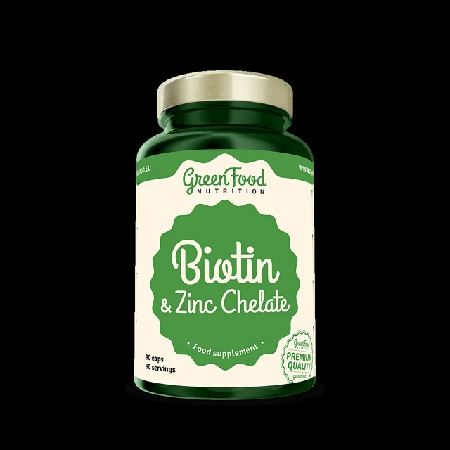 GREENFOOD Biotin zinc chelate 90 kapslí