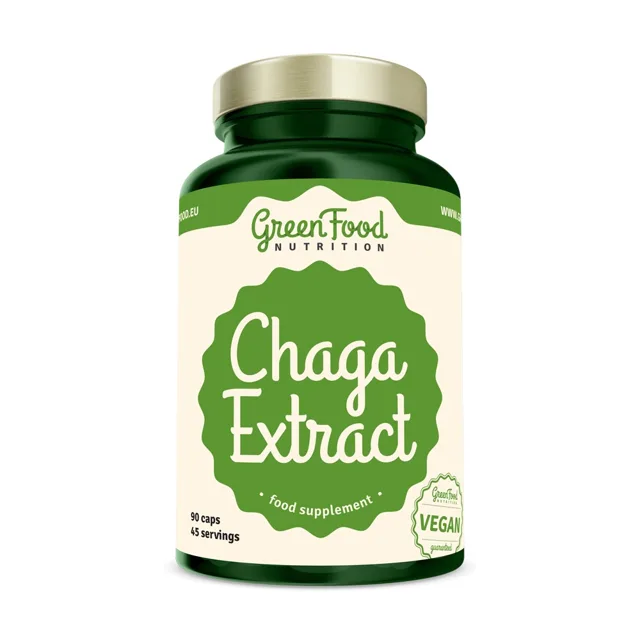 GreenFood Chaga Extract 90 kapslí