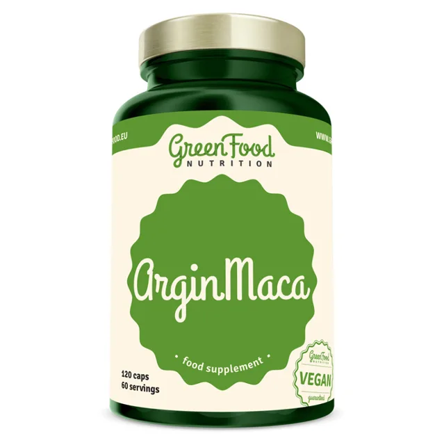 GREENFOOD NUTRITION ArginMaca 120 kapslí