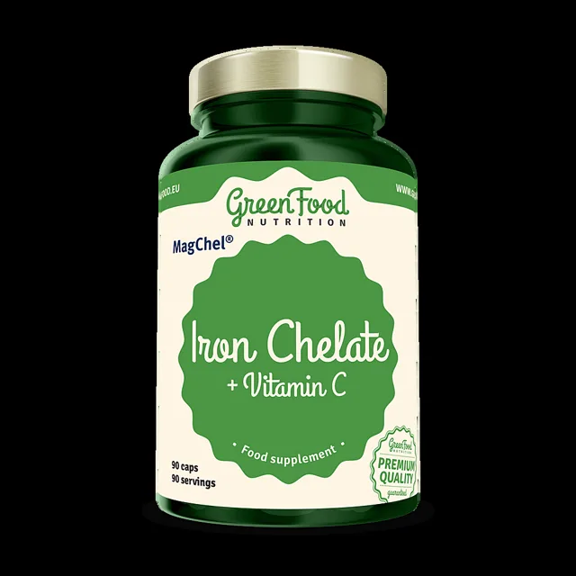 GREENFOOD NUTRITION Chelát železa 90 kapslí