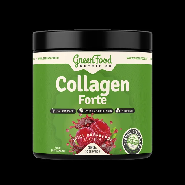 GREENFOOD NUTRITION Collagen forte juicy raspberry 180 g