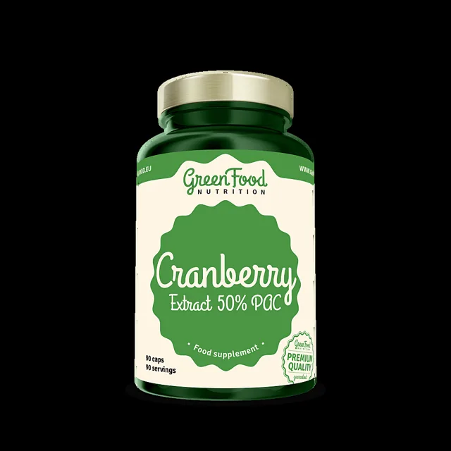 GREENFOOD NUTRITION Cranberry extract 50% PAC 90 kapslí