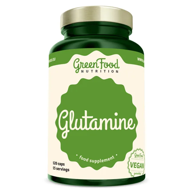 GREENFOOD NUTRITION Glutamine 120 kapslí