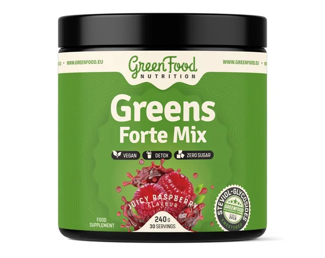 GreenFood Nutrition Greens Forte Mix juicy raspberry 240 g