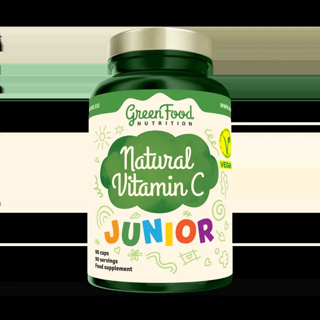 GreenFood Nutrition Junior Natural Vitamin C 90 kapslí