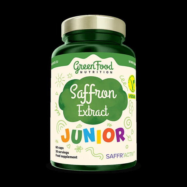 GREENFOOD NUTRITION Junior saffron extract 60 kapslí
