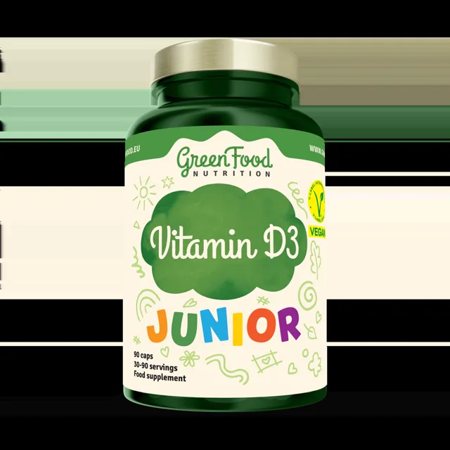 GreenFood Nutrition Junior Vitamin D3 90 kapslí