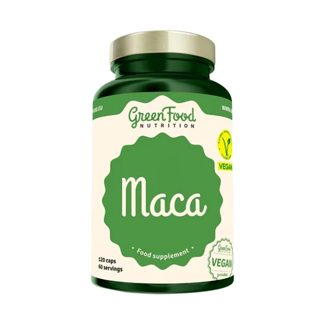GREENFOOD NUTRITION Maca 120 kapslí