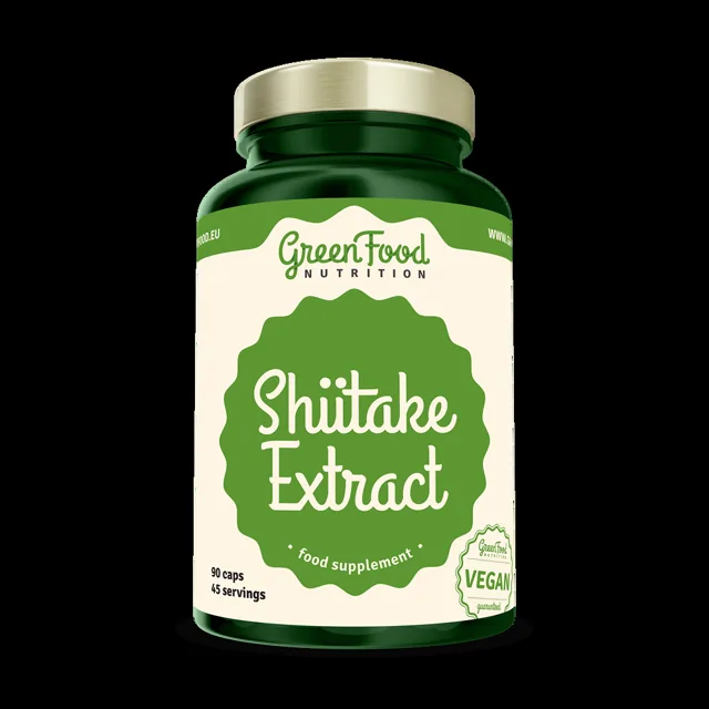 GREENFOOD NUTRITION Shiitake extract 120 kapslí