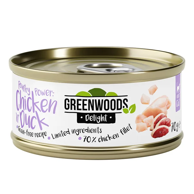 Greenwoods Delight Chicken Fillet and Duck 6 x 70 g