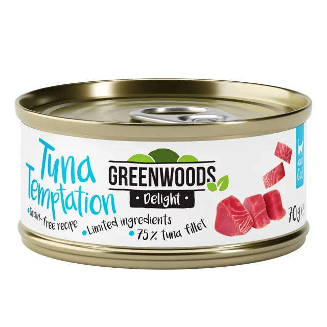 Greenwoods Delight míchané zkušební balení 6 x 70 g - mix: 4 druhy