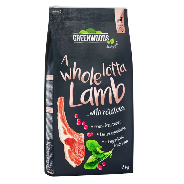 Greenwoods jehněčí s bramborami, špenátem a brusinkami 2 x 12 kg