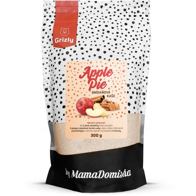 Grizly Apple pie by MamaDomisha instantní kaše bez lepku příchuť Apple Pie 300 g