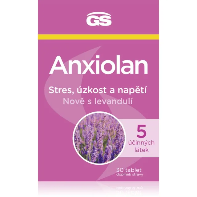 GS Anxiolan tablety pro úlevu od stresu a emoční komfort 30 tbl