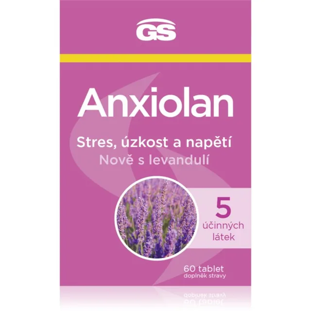 GS Anxiolan tablety pro úlevu od stresu a emoční komfort 60 tbl