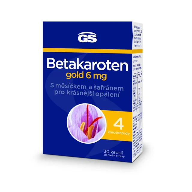 GS Betakaroten gold 6 mg 30 kapslí
