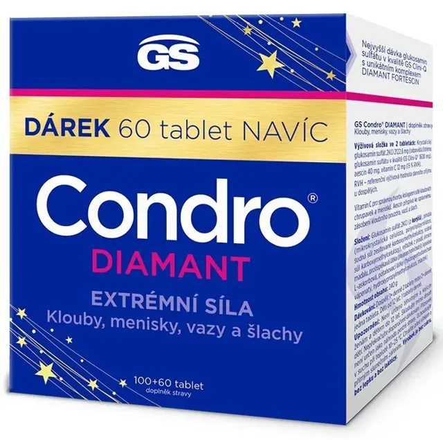 GS Condro Diamant tablety pro podporu normálního stavu kloubů 160 tablet